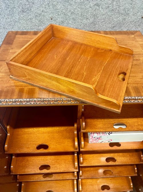 EDWARDIAN CHIPPENDALE STYLE FOLIO CABINET - ADDITIONAL PHOTO 4