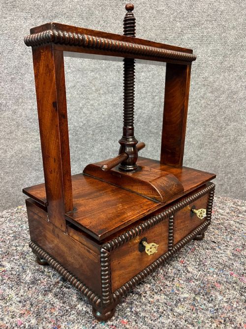 Wonderful Small Georgian Mahogany Book Press