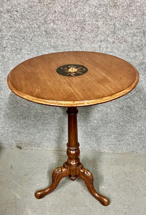 Victorian Walnut & Inlaid Occasional Table