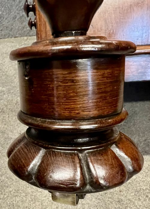 A SUPERB VICTORIAN ROSEWOOD POP UP DAVENPORT - ADDITIONAL PHOTO 7
