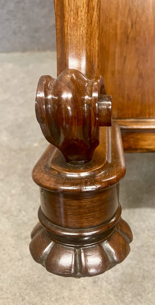 A SUPERB VICTORIAN ROSEWOOD POP UP DAVENPORT - ADDITIONAL PHOTO 8