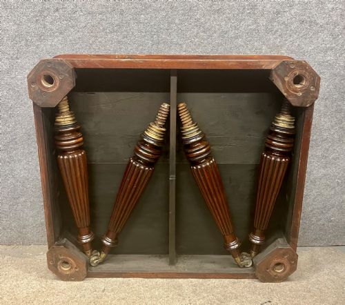 GOOD QUALITY 19TH C MAHOGANY CAMPAIGN TABLE - ADDITIONAL PHOTO 1