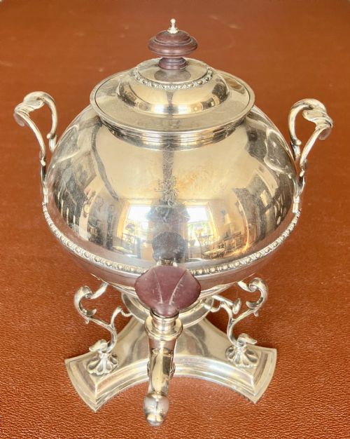 Good Quality Elkington & Co. Silver Plated Samovar Spirit Kettle