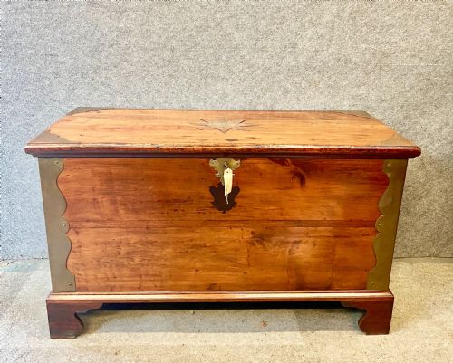 Antique 19th.c. Campaign Trunk Chest
