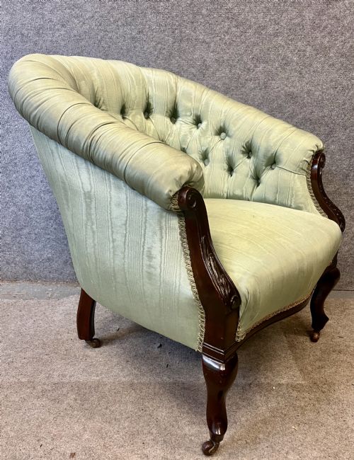 Late Victorian Mahogany Armchair