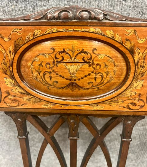 fig 1. Superb Quality Edwardian Inlaid Elbow Chair