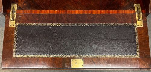 VICTORIAN WALNUT INLAID BUREAU DE DAME DESK - ADDITIONAL PHOTO 5