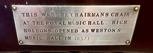 VICTORIAN ROYAL MUSIC HALL CHAIRMAN'S ELBOW CHAIR - ADDITIONAL PHOTO 3
