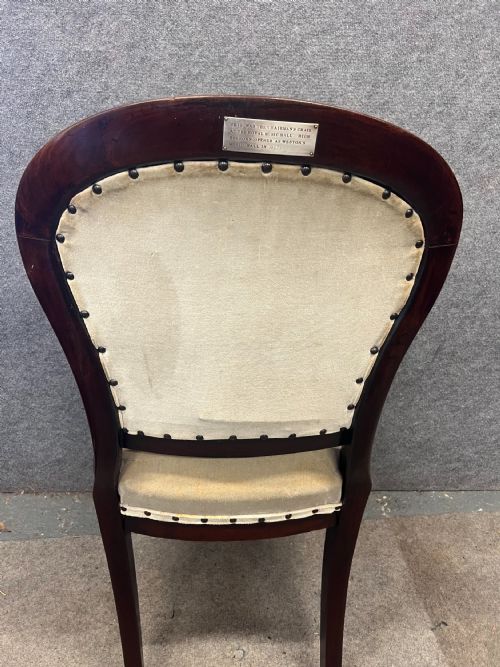 VICTORIAN ROYAL MUSIC HALL CHAIRMAN'S ELBOW CHAIR - ADDITIONAL PHOTO 2