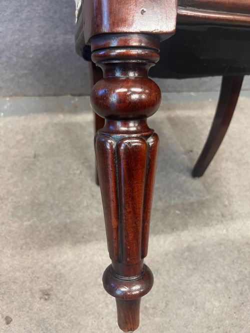 VICTORIAN ROYAL MUSIC HALL CHAIRMAN'S ELBOW CHAIR - ADDITIONAL PHOTO 6