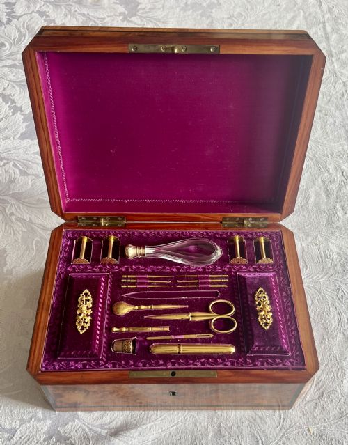 Fine Antique Palais Royal Sewing, Jewellery Etui Box