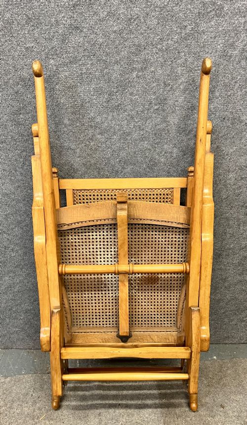 FRENCH FIRST WORLD WAR CAMPAIGN OR INVALID CHAIR - ADDITIONAL PHOTO 1