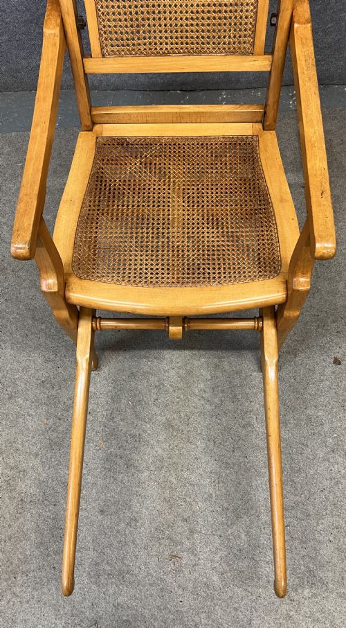 FRENCH FIRST WORLD WAR CAMPAIGN OR INVALID CHAIR - ADDITIONAL PHOTO 5