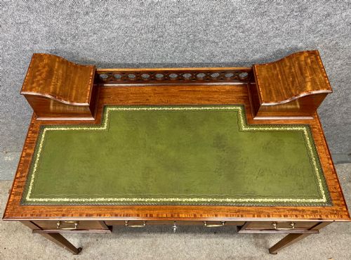 GOOD QUALITY EDWARDIAN MAHOGANY AND INLAID LADIES DESK - ADDITIONAL PHOTO 2