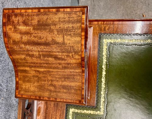 GOOD QUALITY EDWARDIAN MAHOGANY AND INLAID LADIES DESK - ADDITIONAL PHOTO 4