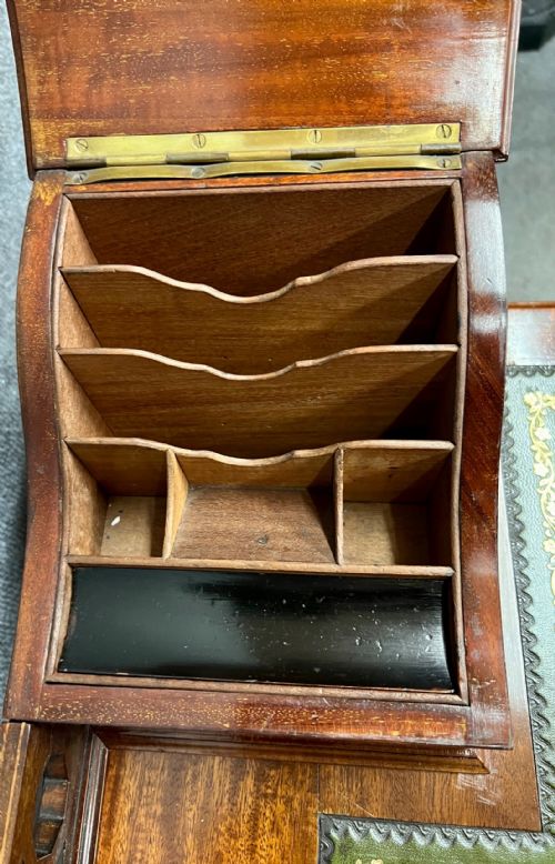 GOOD QUALITY EDWARDIAN MAHOGANY AND INLAID LADIES DESK - ADDITIONAL PHOTO 6