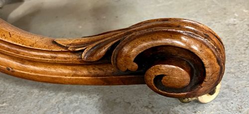 FINE VICTORIAN BURR WALNUT CENTRE TABLE - ADDITIONAL PHOTO 4