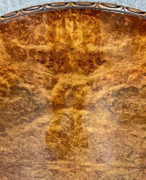 FINE VICTORIAN BURR WALNUT CENTRE TABLE - ADDITIONAL PHOTO 7