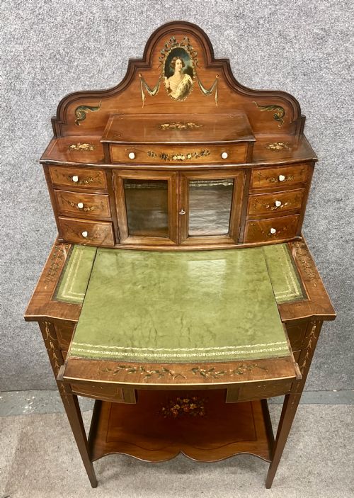 BEAUTIFUL EDWARDIAN LADIES DESK BONHEUR DU JOUR - ADDITIONAL PHOTO 2