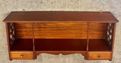 ATTRACTIVE EDWARDIAN HANGING WHATNOT SHELVES - ADDITIONAL PHOTO 2