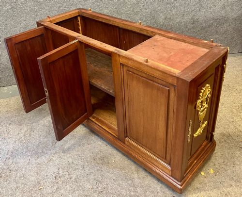 STUNNING LARGE ANTIQUE FRENCH MAHOGANY ORMOLU MOUNTED DESK - ADDITIONAL PHOTO 3