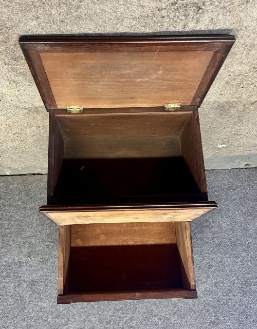 REGENCY STAMPED JJARVIS MAHOGANY LIBRARY STEPS - ADDITIONAL PHOTO 5