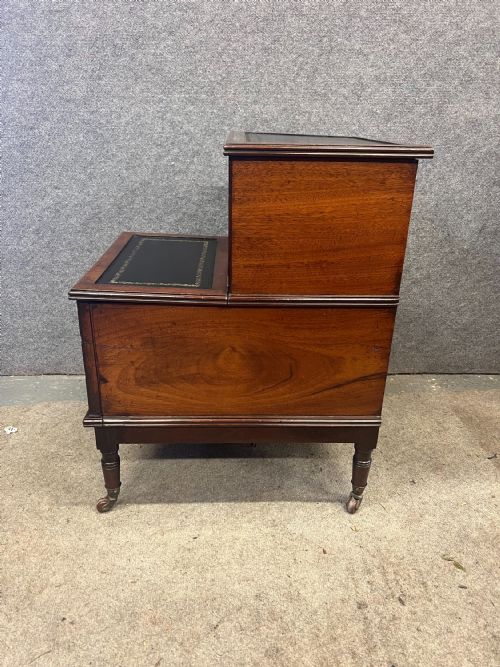 REGENCY STAMPED JJARVIS MAHOGANY LIBRARY STEPS - ADDITIONAL PHOTO 3