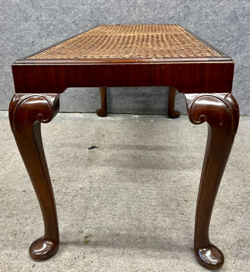 EDWARDIAN MAHOGANY WINDOW SEAT - ADDITIONAL PHOTO 2