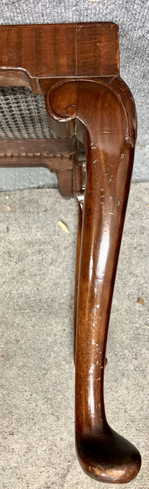 EDWARDIAN MAHOGANY WINDOW SEAT - ADDITIONAL PHOTO 3