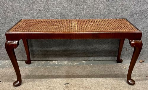 EDWARDIAN MAHOGANY WINDOW SEAT - ADDITIONAL PHOTO 5