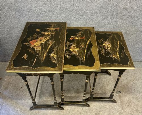 Chinoiserie Nest of 3 Tables