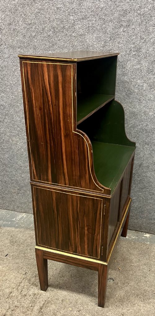 SMALL REGENCY STYLE WATERFALL BOOKCASE - ADDITIONAL PHOTO 1