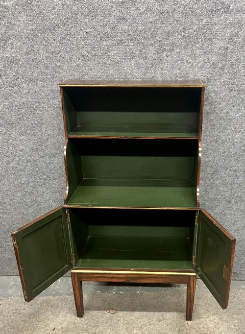 SMALL REGENCY STYLE WATERFALL BOOKCASE - ADDITIONAL PHOTO 4