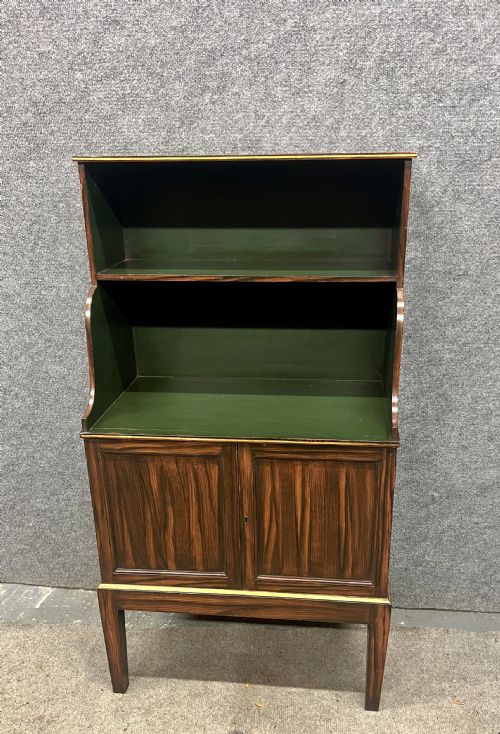SMALL REGENCY STYLE WATERFALL BOOKCASE - ADDITIONAL PHOTO 5