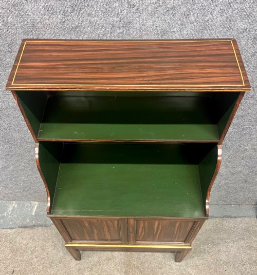 SMALL REGENCY STYLE WATERFALL BOOKCASE - ADDITIONAL PHOTO 6