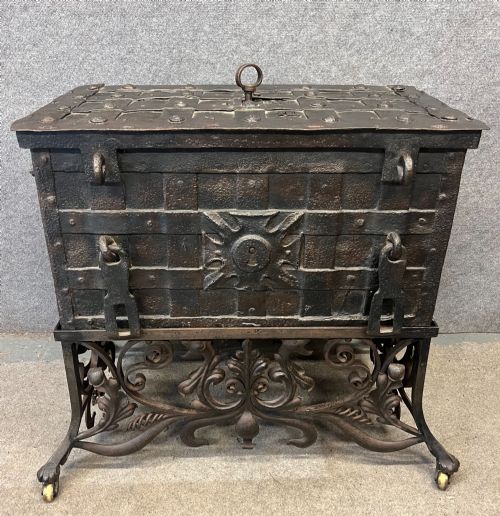 17th.c. Nuremberg or Ausburg "Armada" Iron Chest