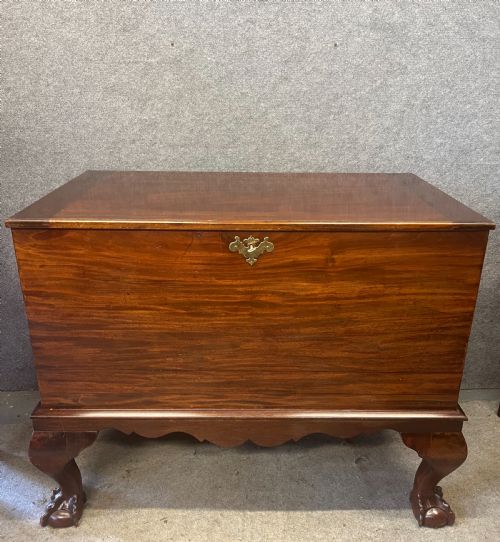 George III Mahogany Chest on Stand