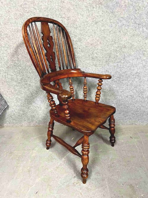 19th Century Broad Arm Windsor Chair