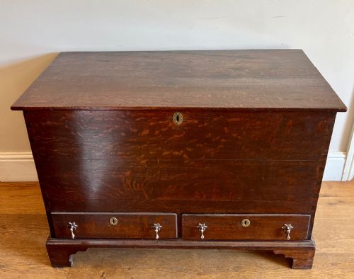 18th.c. Medullary Oak Mule Chest Coffer