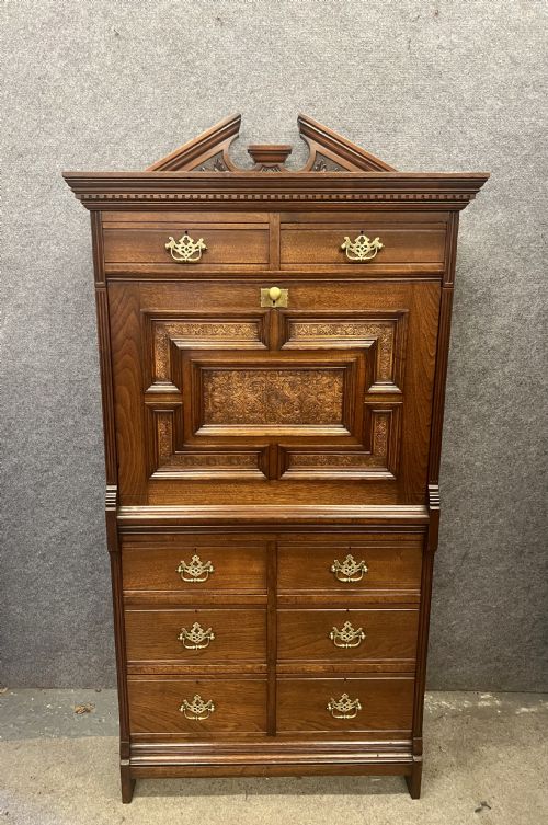 ARTS CRAFTS GREGORY CO OF LONDON ESCRITOIRE DESK - ADDITIONAL PHOTO 2