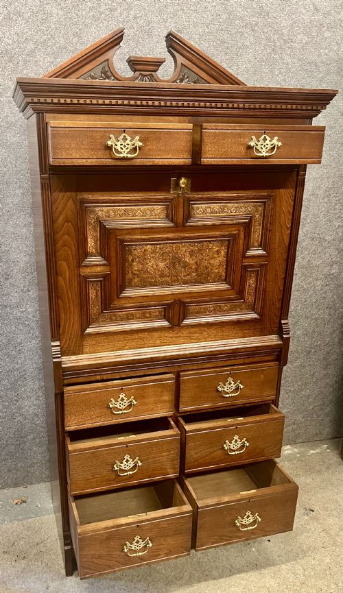 ARTS CRAFTS GREGORY CO OF LONDON ESCRITOIRE DESK - ADDITIONAL PHOTO 3