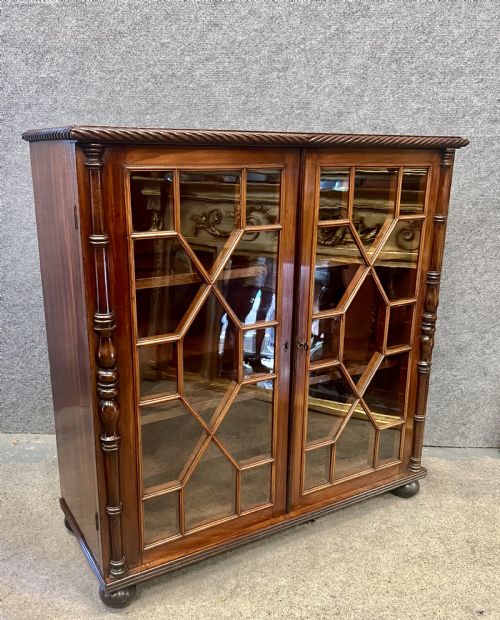 Small Antique Mahogany Bookcase