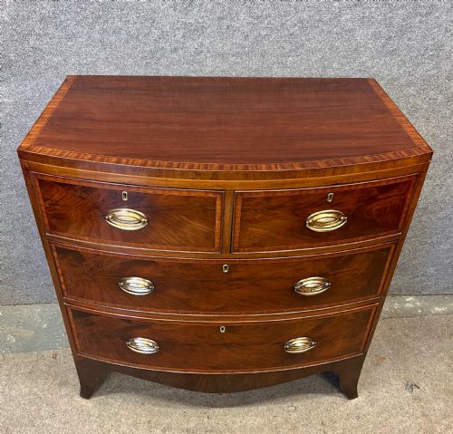 Regency Bow Fronted Chest of Drawers