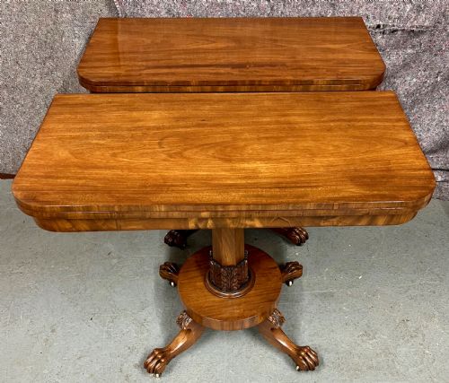 PAIR OF ANTIQUE MAHOGANY CONSOLE TABLES - ADDITIONAL PHOTO 8