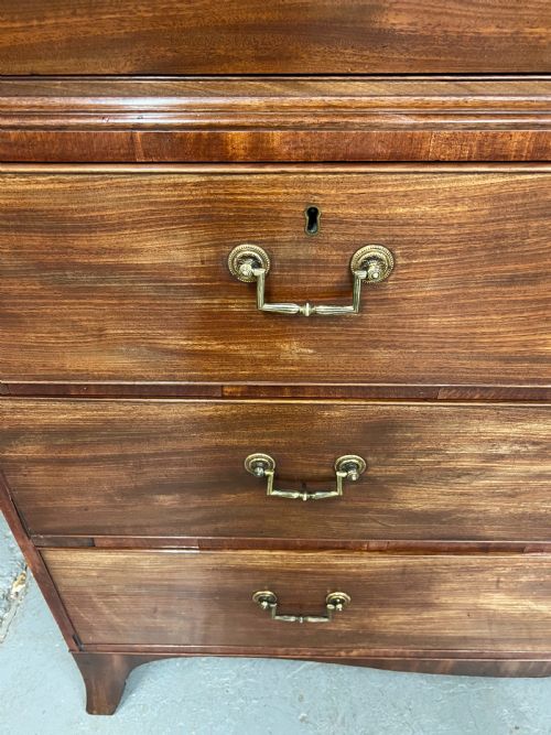 SUPERB QUALITY GEORGE IV INLAID LINEN PRESS - ADDITIONAL PHOTO 5