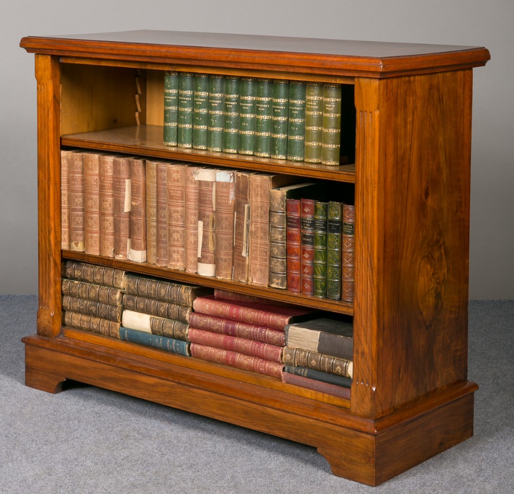 Walnut Dwarf Open Bookcase