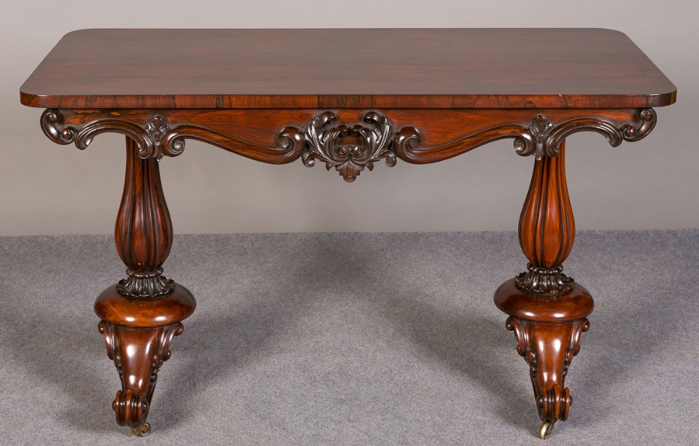 Victorian Rosewood Sofa/Centre/Library/Side Table