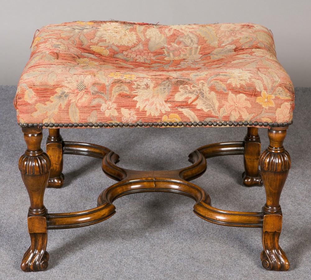 William & Mary Style Stool