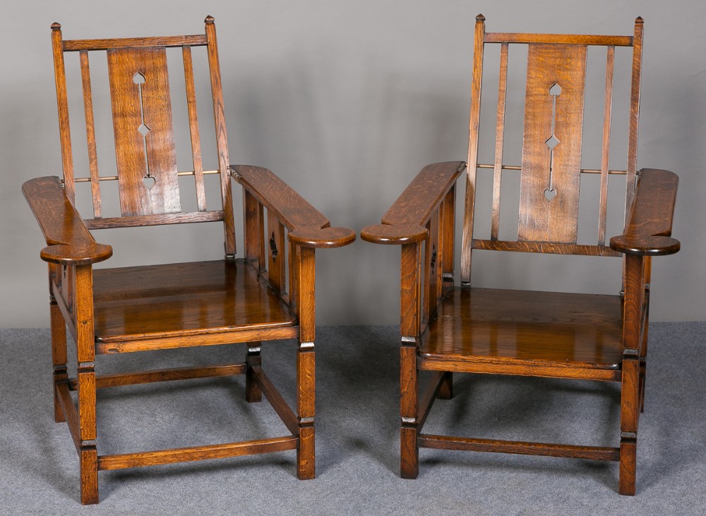 Pair Arts and Crafts Armchairs