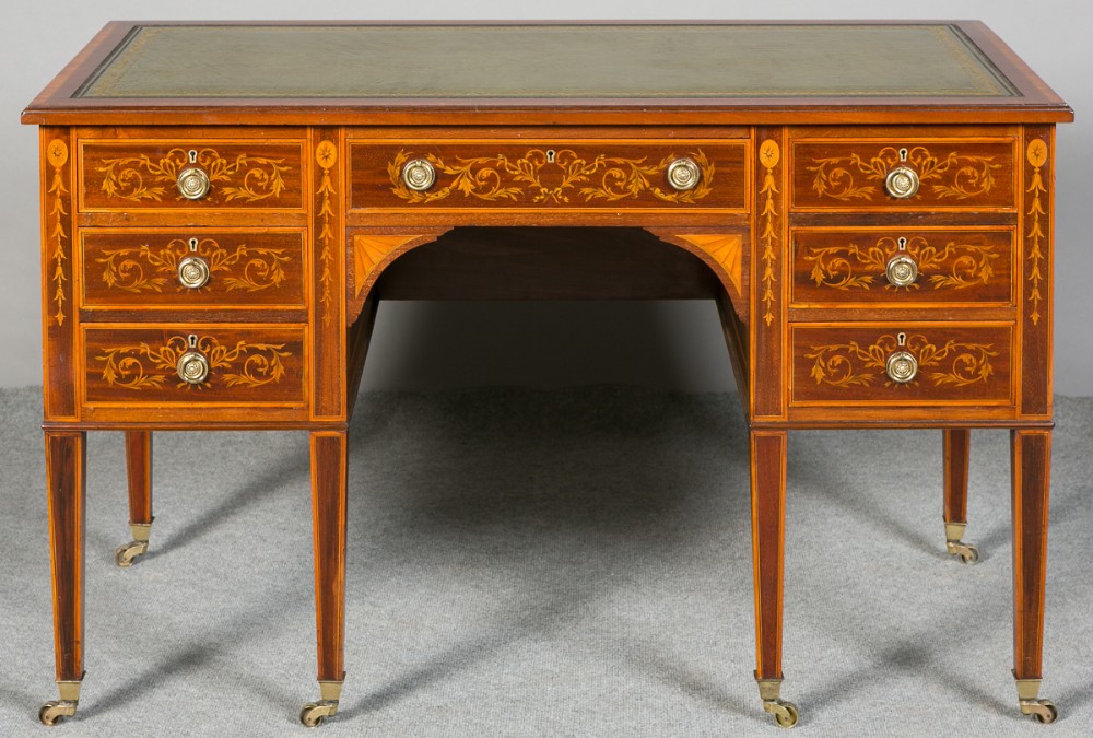 Fine Edwards and Roberts Inlaid Desk.